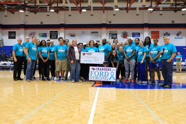 Charger Basketball Cancer Game raises $1,811.00 for Cancer Navigators of Rome