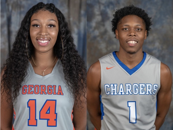 Jahnaria Brown (19 points) and Cahiem Brown (20 points) were GHC's leading scorers against Central GA Tech